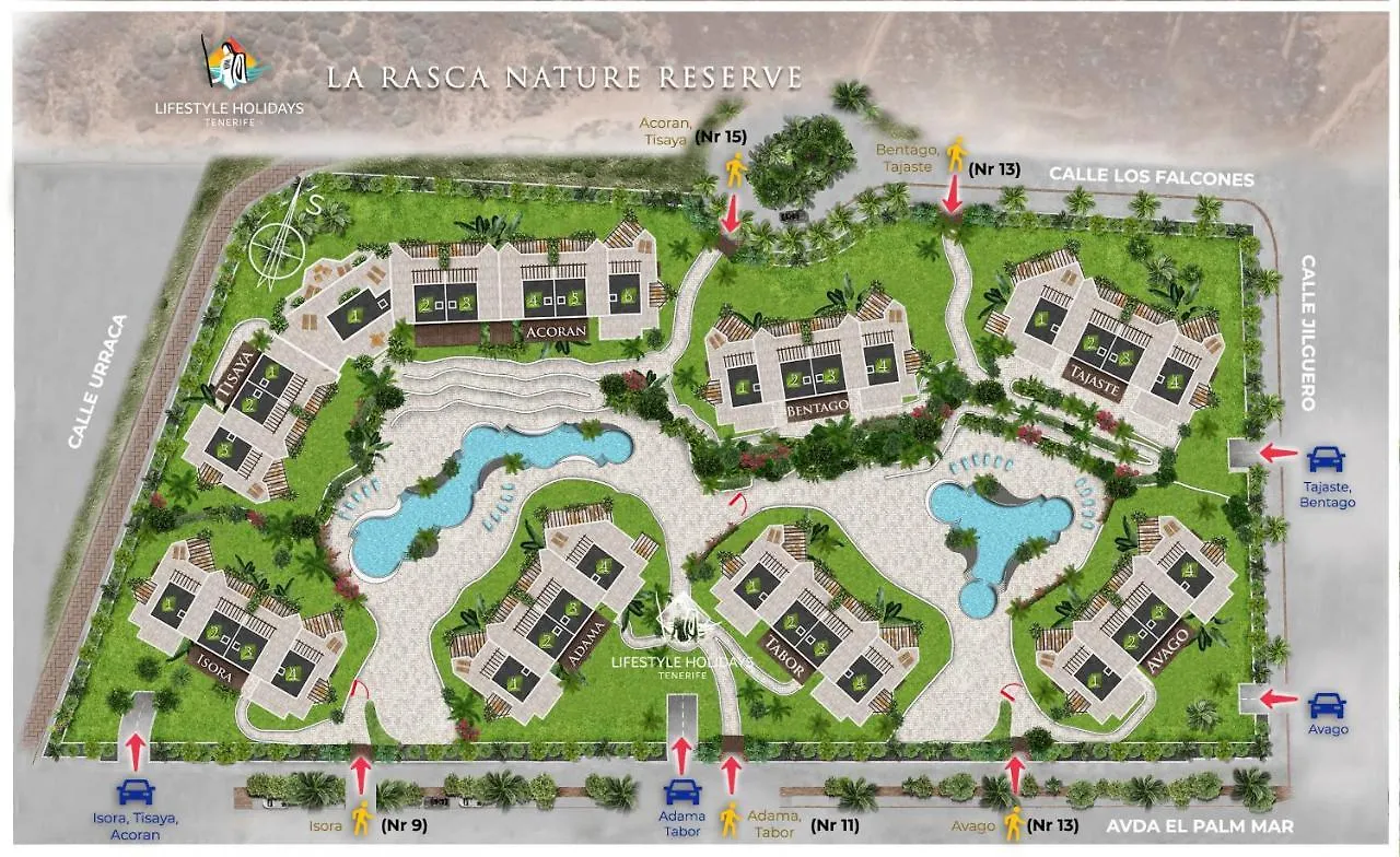 بيت للعطل فيلا Jardines - Isora 1-1 Pool View 2B بالم مار